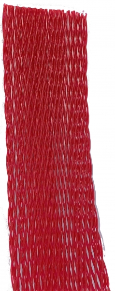 Pipe sleeve - Protective mesh - Stretch width 50 to 100mm - (Red) - Per meter
