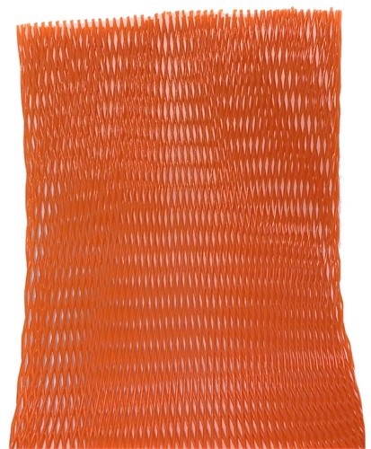 Pipe sleeve - Protective mesh - Stretch width 100 to 200mm - (Orange) - Per meter