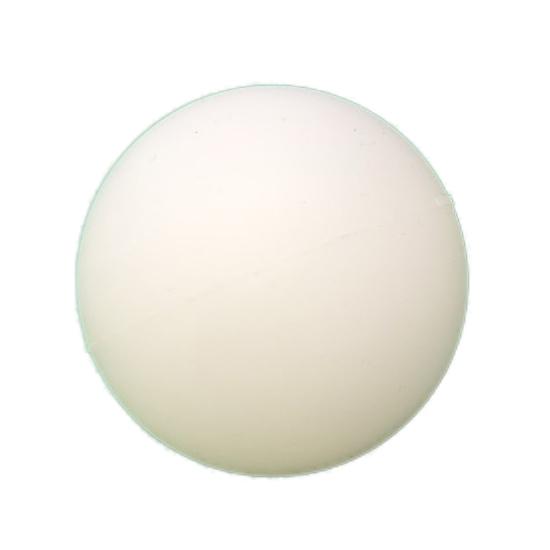 Rubber Ball - ø30mm - PU- Shore A - White - Metal Detectable