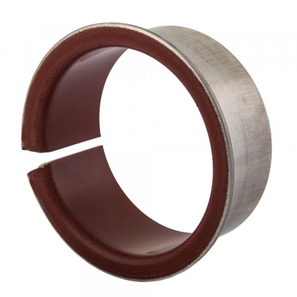 Cylindrical Bushing Flanged - Plain Bearing - TEF-MET/P - Steel / PTFE - 10/12/181x12 mm