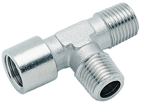 T-Screw-on Coupling Conical R3/8" Outside x R3/8" Outside x G3/8" Inside