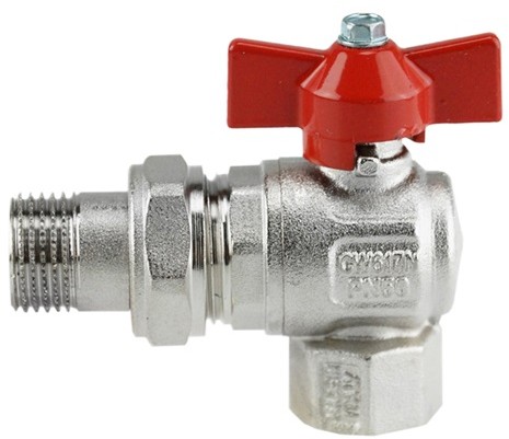 Ball Valve 90degr 1/2" male x female