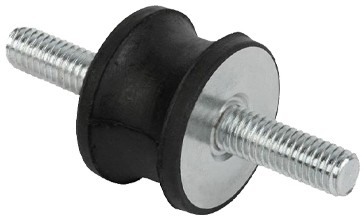 Zylindrisch Schwingungsdämpfer - Type A/F 20/14 x 19 - 55 Shore M6x15