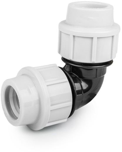 Winkel 90gr für PE/tyleen - 50mm - 16 bar