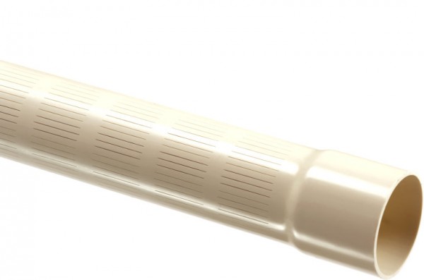 Spring filter incl. PE bottom - 63 mm x 3.0 mm - cut 0.3 mm - perforation 2.5 m - 5 m