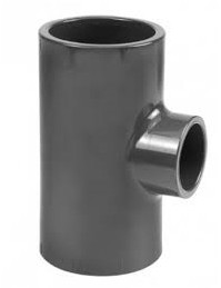 Pressure PVC Reducing T-piece 90degr - 90x32x90mm - 16 bar