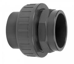 Pressure PVC 3-piece coupling - 50mm - 16 bar
