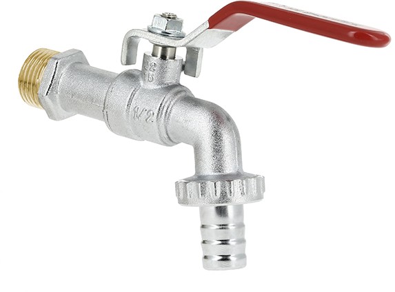 Bonfix Zapfhahn - Kugelhahn - Hebel - mit Schlauchanschluss - 1/2