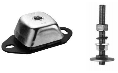 Machine foot PC 230 x 112 x 70 182 - 55 Shore A SS-316