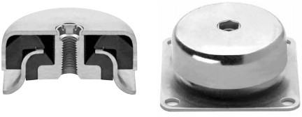 Maschinenfuß IS 76 x 76 x 38 - 60.200.40 Shore A