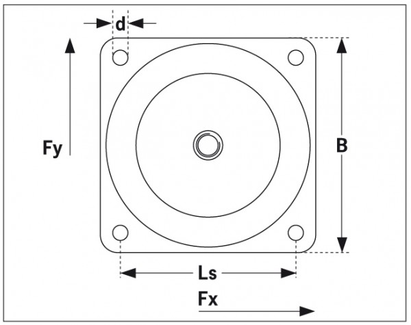 Machine foot 6002068