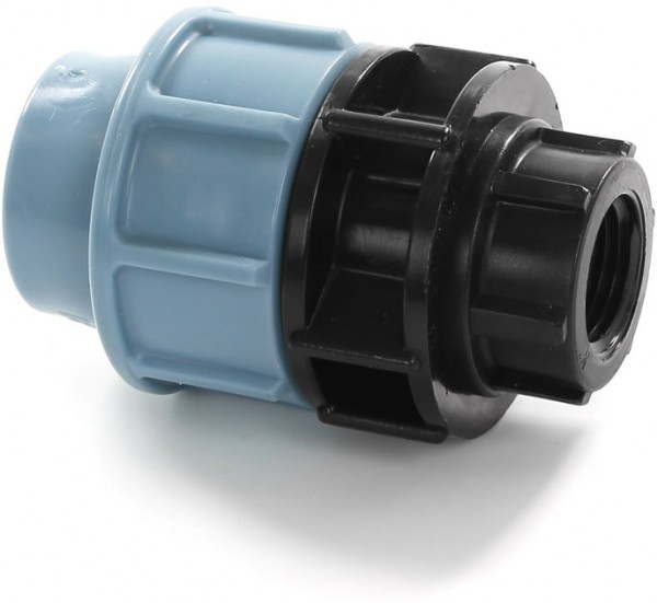 Gewindereduzierer für PE/tyleen - 16mm x 3/4" IG - 16 bar