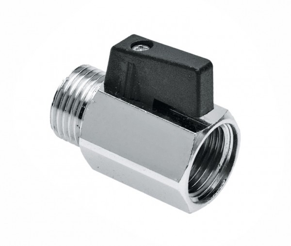 RIV mini Ball Valve 1/4" female x male