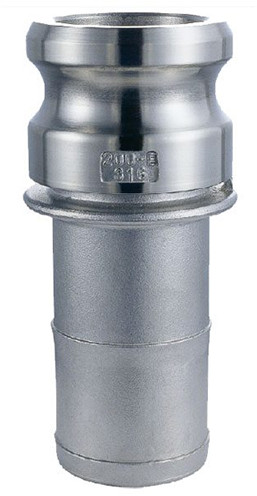 Camlock Vaterteil mit Schlauchtülle - Typ E - Edelstahl-316 - Schlauchtülle 125 mm - DN 125 - E500