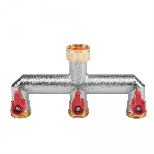 Distributor / splitter brass - 3 branches - 3/4