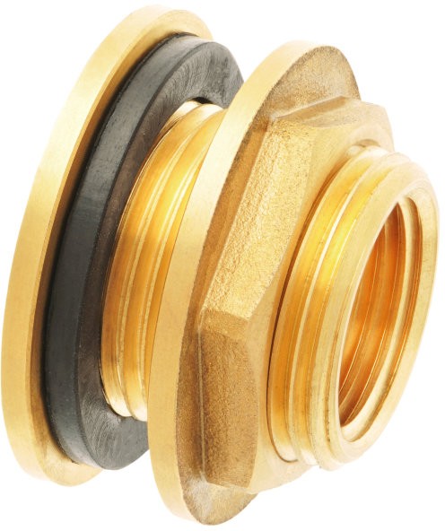 Brass Wall Doorvoet - 1" x 3/4" - male thread x female thread