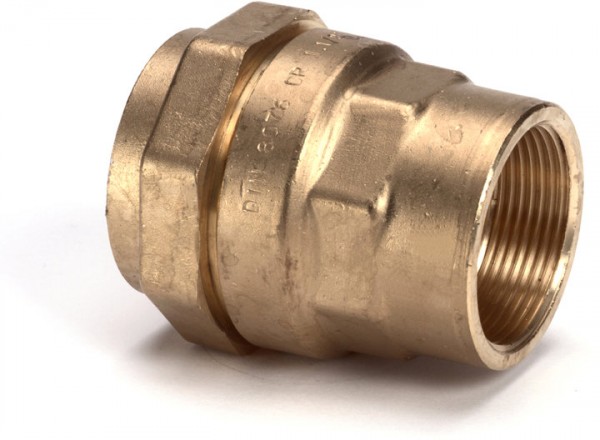Isiflo Messing-Schraubkupplung für PE/Tylen - 40mm x 1-1/4" - IG