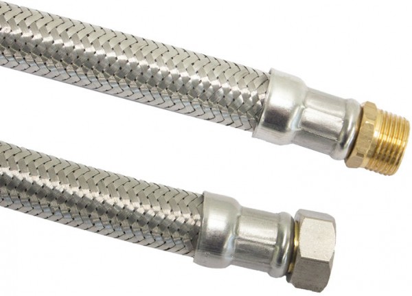 Flexible Anschlussschlauch - Edelstahlgeflecht - IG x AG - 3/4" - DN20 - Länge 50cm