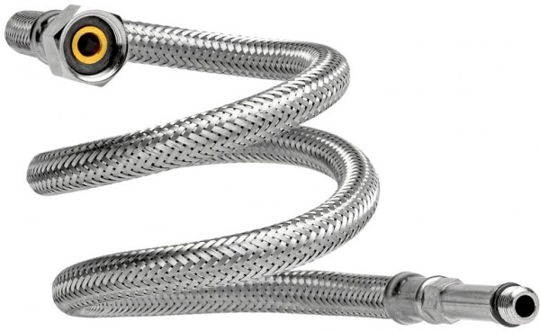Flexible Anschlussschlauch - Edelstahlgeflecht - IG x AG - 3/8" x M10 (lang) - DN8 - Länge 50cm