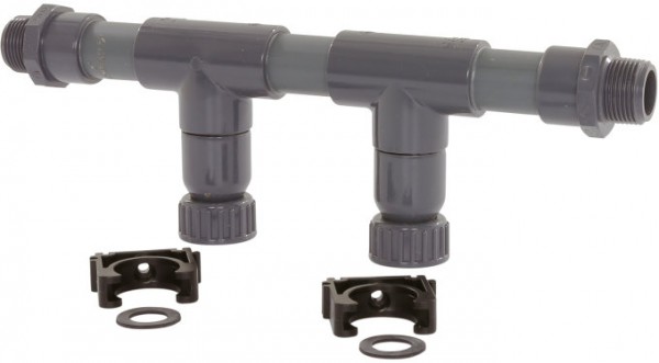 Wasserverteiler PVC 32mm - 2 Abzweigungen - 1"
