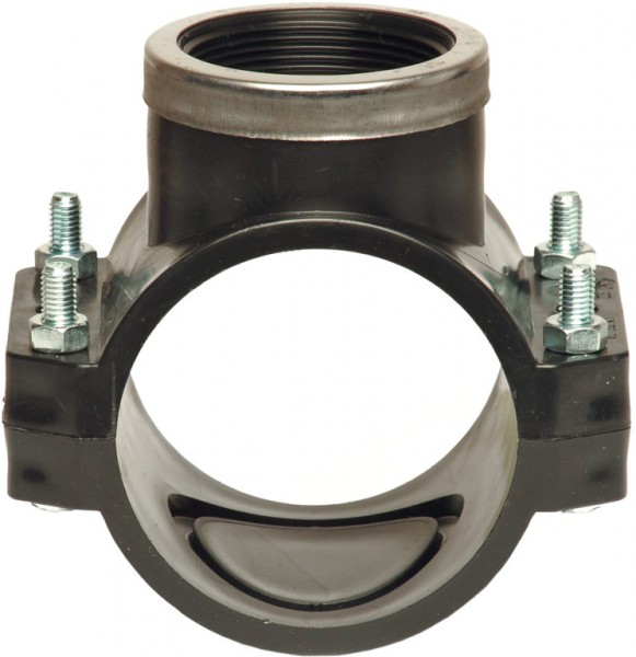 PP Piping saddle - 1x female thread - 32mm x 1" 