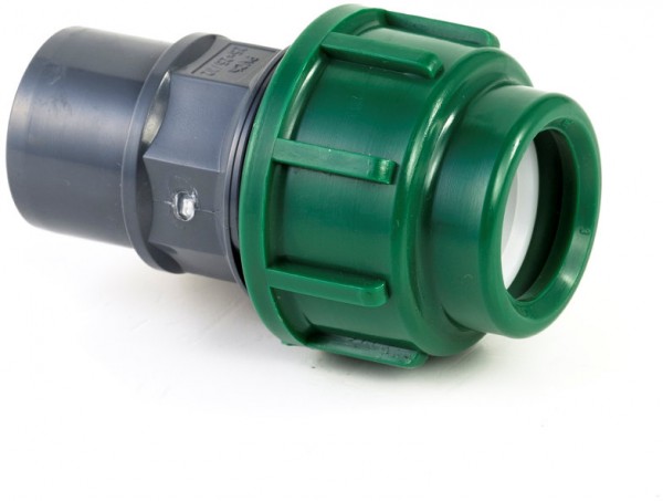 Druck PVC - 25/32 mm x PE-Übergang 25mm - 10 bar