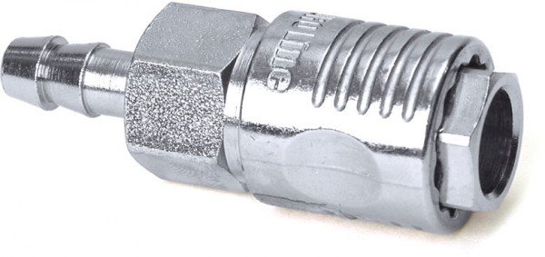 Euroline Luftkupplung - Ventilsteckkupplung - Schnellkupplung mit Schlauchtülle - 6mm