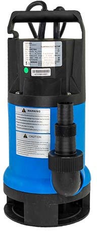Submersible pump with floater - KIN pumps Vort 750 A - plastic - 230 volt (Max. capacity 12,5m³/h)