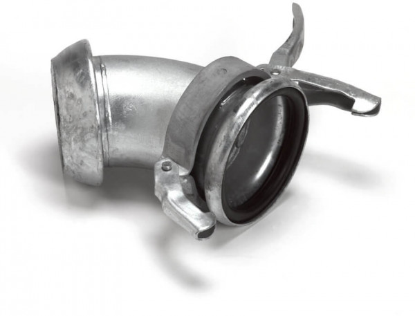 Dallai Bend 45degr V-part x M-part - type C - galvanized -159 mm