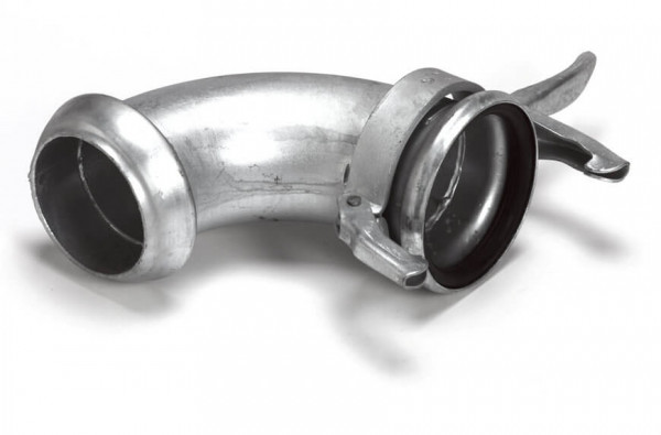 Dallai Bend 90degr (short) V-part x M-part - type C - galvanized -108 mm