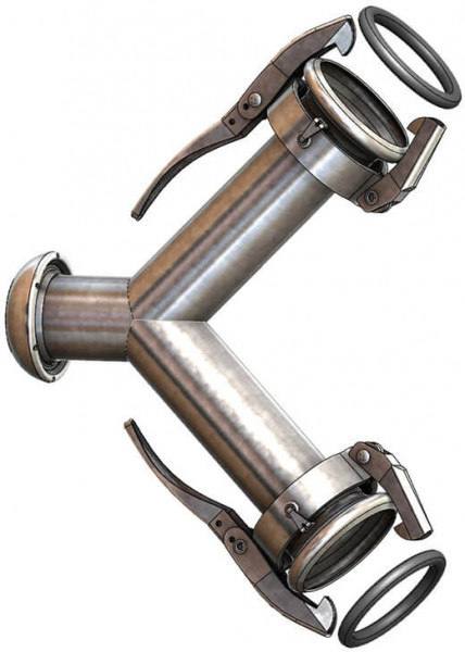 Dallai Y-Stück V-Teil x M-Teil x M-Teil - Typ C - verzinkt - 159mm