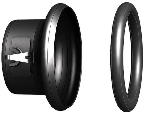 Dallai M-part Weldingcoupling - type C - Black - 89 mm