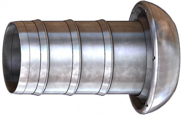 Dallai V-Profil x Schlauchtülle - Typ C-Z - verzinkt - 159 x 150 mm