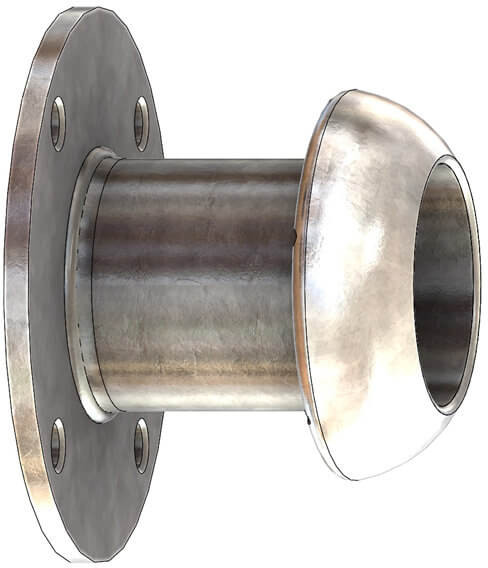 Dallai V-part x Round flange - type C - galvanized - 159 x 150 mm