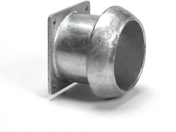 Dallai V-part + pipe x Square seal - type C - galvanized -216 mm x 200 mm