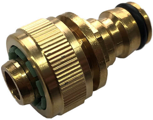 Gardena Adapter mit Schlauchanschluss für 3/4" Gartenschlauch - Messing