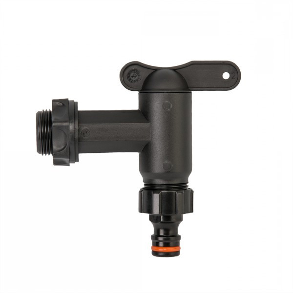 Tap for regenton plastic 3/4" male thread incl. Swivel en Gardena connection