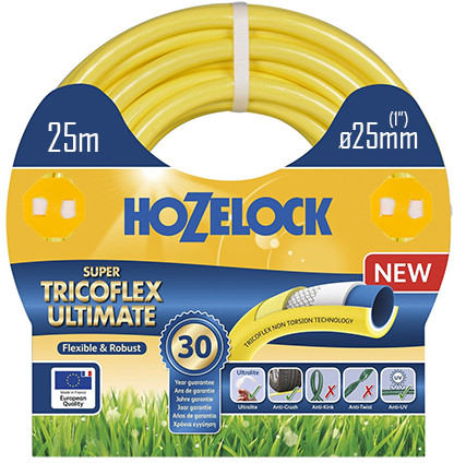 Super Tricoflex Hozelock - Flexible Water hose - garden hose - 1" (ø25mm) 25m