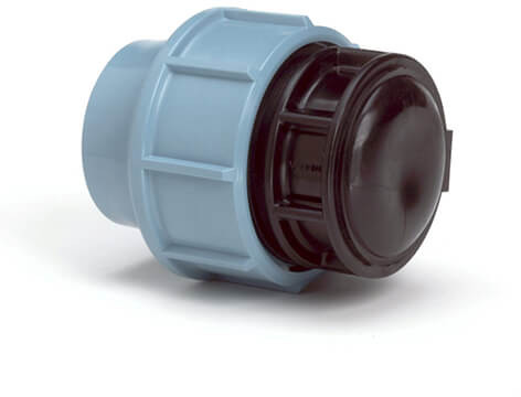 Endkappe für PE/tyleen - 16mm - 16 bar