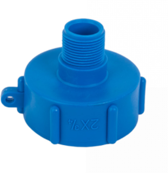 IBC-Adapter - Innengewinde x Außengewinde - S60x6 x 3/4" - Kunststoff