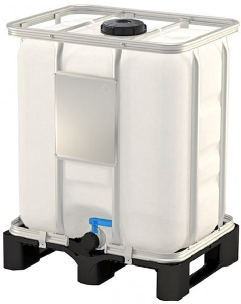 IBC Tank - Plastic pallet - Cover 150mm - 2" connection - 300 liters