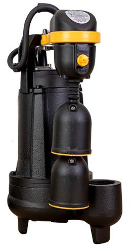 Submersible pump Vortex - KIN pumps BKL 1.0 M/VV - with dirty water floater - cast iron - 230 volt (Max. capacity 8,1m³/h)