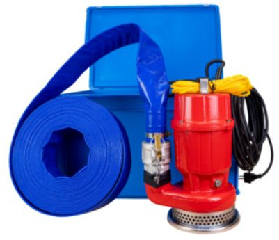 Submersible pump - KIN pumps AS 400 incl. press hose - cast iron - 230 volt (Max. capacity 16,8m³/h)