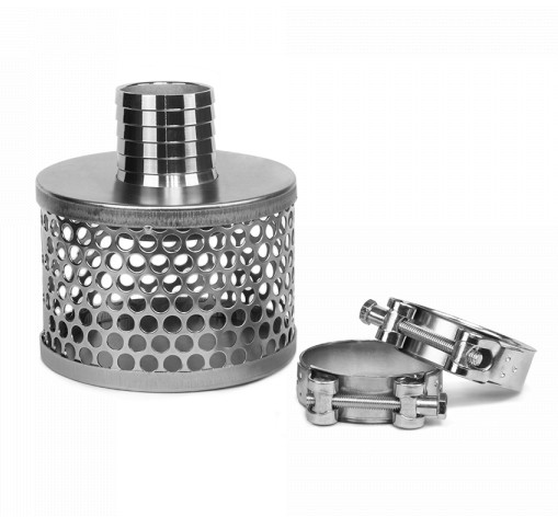 Suction strainer - Hangtule 50mm - Including hose clamps 56-59mm