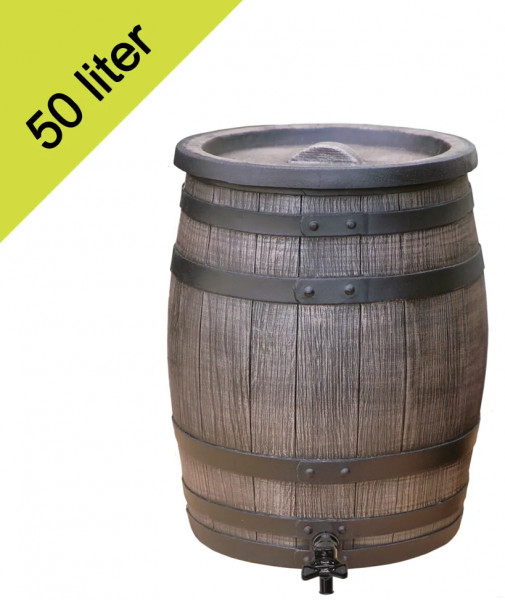 Roto rain barrel 50 liters brown