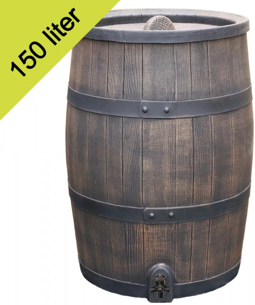 Roto rain barrel 150 liters brown
