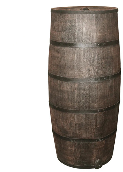 Roto rain barrel 500 liters brown