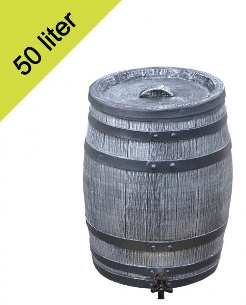 Roto rain barrel 50 liters gray