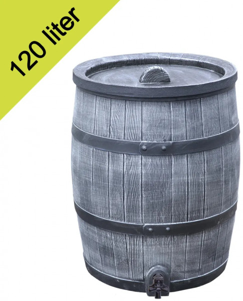 Roto rain barrel 120 liters gray