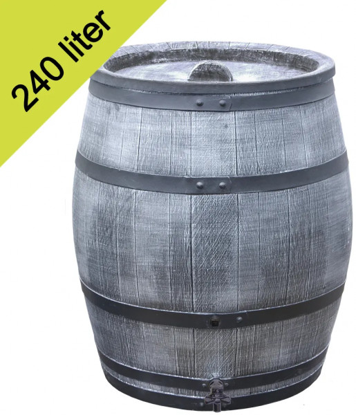 Roto rain barrel 240 liters gray